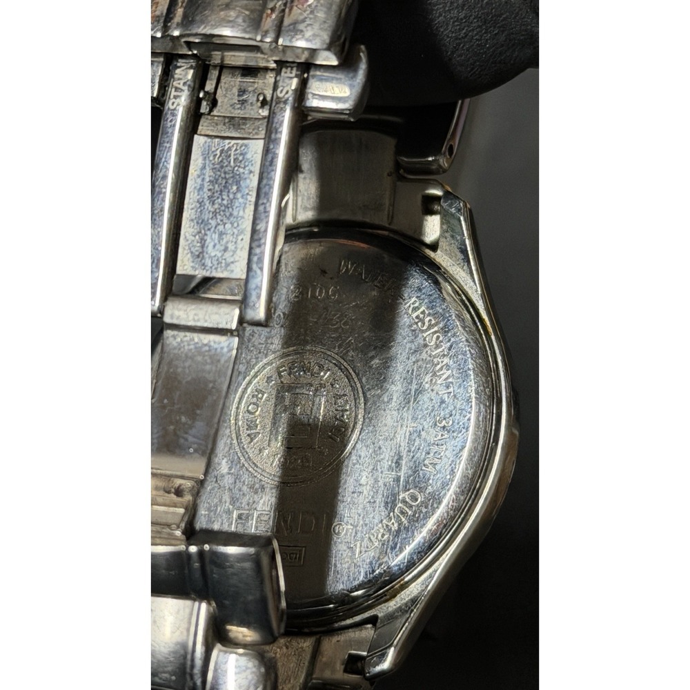 Fendi Swiss Made Stainless Steel Watch 38mm Date‎ Silver Dial - Picture 12 of 16